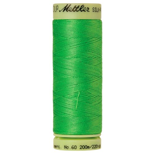 Нить для машинного квилтинга SILK-FINISH COTTON 60, 200 м 100% хлопок 1099 Light Kelly ( 9240-1099 )