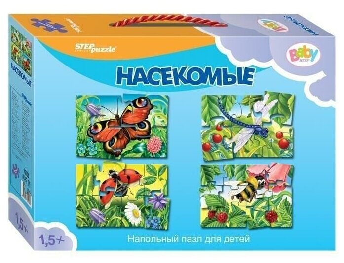 Step Puzzle Степ. Напольный пазл арт.70106 "Насекомые" (средний) 70106