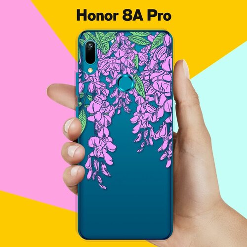 Силиконовый чехол Цветы фиолетовые на Honor 8A Pro силиконовый чехол цветы фиолетовые на honor 7a pro