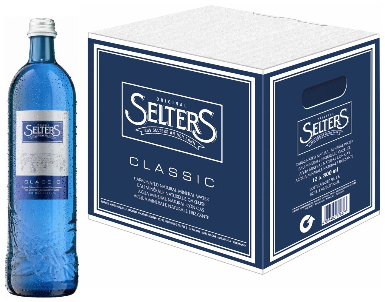 Минеральная вода Selters Classic газированная, стекло — купить в ...