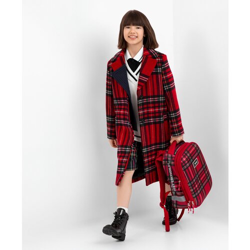 Пальто Gulliver, размер 158, красный пальто сезон стиля размер 158 48 красный