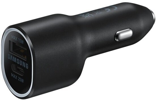 Автомобильное зарядное устройство Samsung EP-L4020, USB-C 25 Вт и USB-С 15 Вт, черный