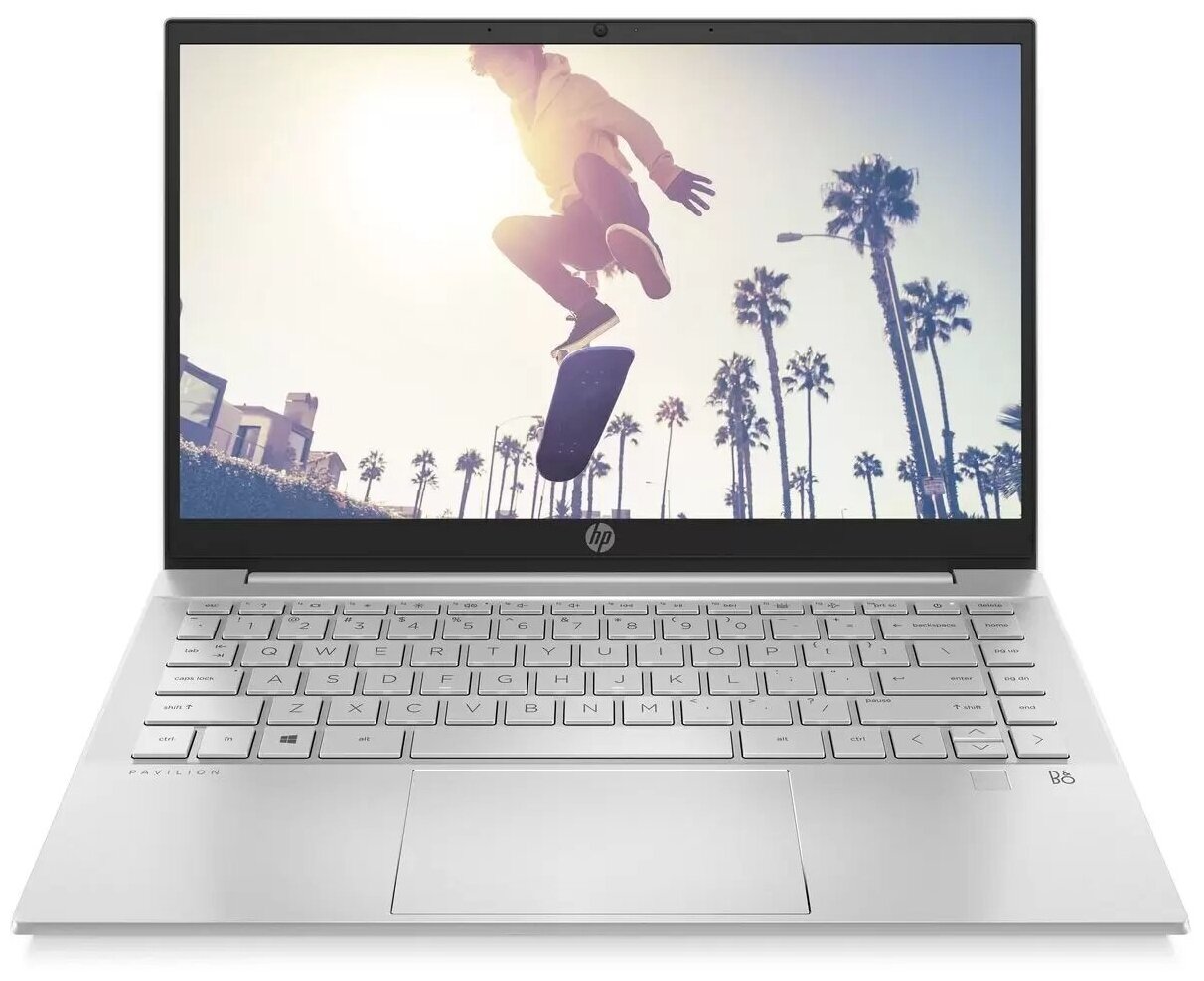 Ноутбук / 601C7EA#ACB / HP Pavilion 14-ec0046ur 14"(1920x1080 IPS)/AMD Ryzen 5 5500U (2.1Ghz)/8192Mb/512PCISSDGb/noDVD /Int:AMD Radeon Integrated Graphics/Cam/BT/WiFi/43WHr/war1y/Natural silver /WinHome + RU kbd