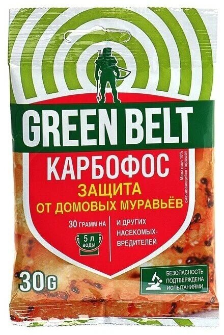 Green Belt Защита от домовых муравьев Карбофос, 30 г - фотография № 3