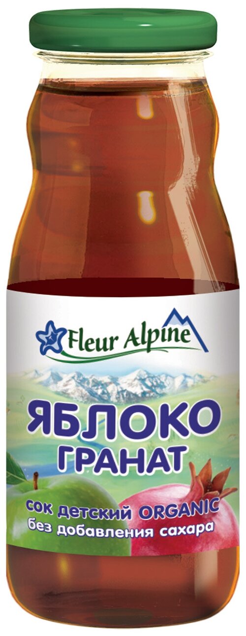 Сок Fleur Alpine Яблочно-гранатовый, c 8 месяцев, 0.2 л