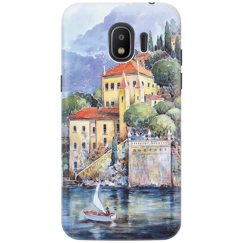 фото Cиликоновый чехол на samsung galaxy j2 (2018) / самсунг джей 2 2018 с принтом "город у моря" gosso