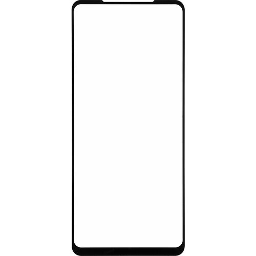 Защитное стекло для экрана смартфона Samsung Galaxy A21s /телефона Самсунг Гэлэкси А21эс от царапин/олеофобное покрытие/на весь экран/полная проклейка/черная рамка