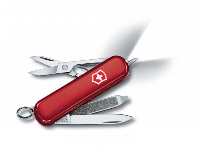 Швейцарский нож-брелок VICTORINOX Signature Lite, длина лезвия 4 см, 7 функций. 0.6226