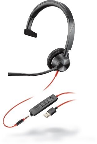 Poly Blackwire 3315 USB-A [213936-01] - Проводная гарнитура UC (Plantronics)