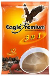 Растворимый кофейный напиток Eagle Premium 3в1, 50 пакетиков кофе по 18г.