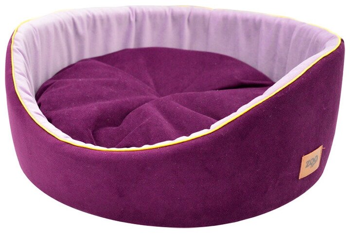 Лежанка круглая Ампир мебельная ткань №2 D53x18 см лиловый, баклажан