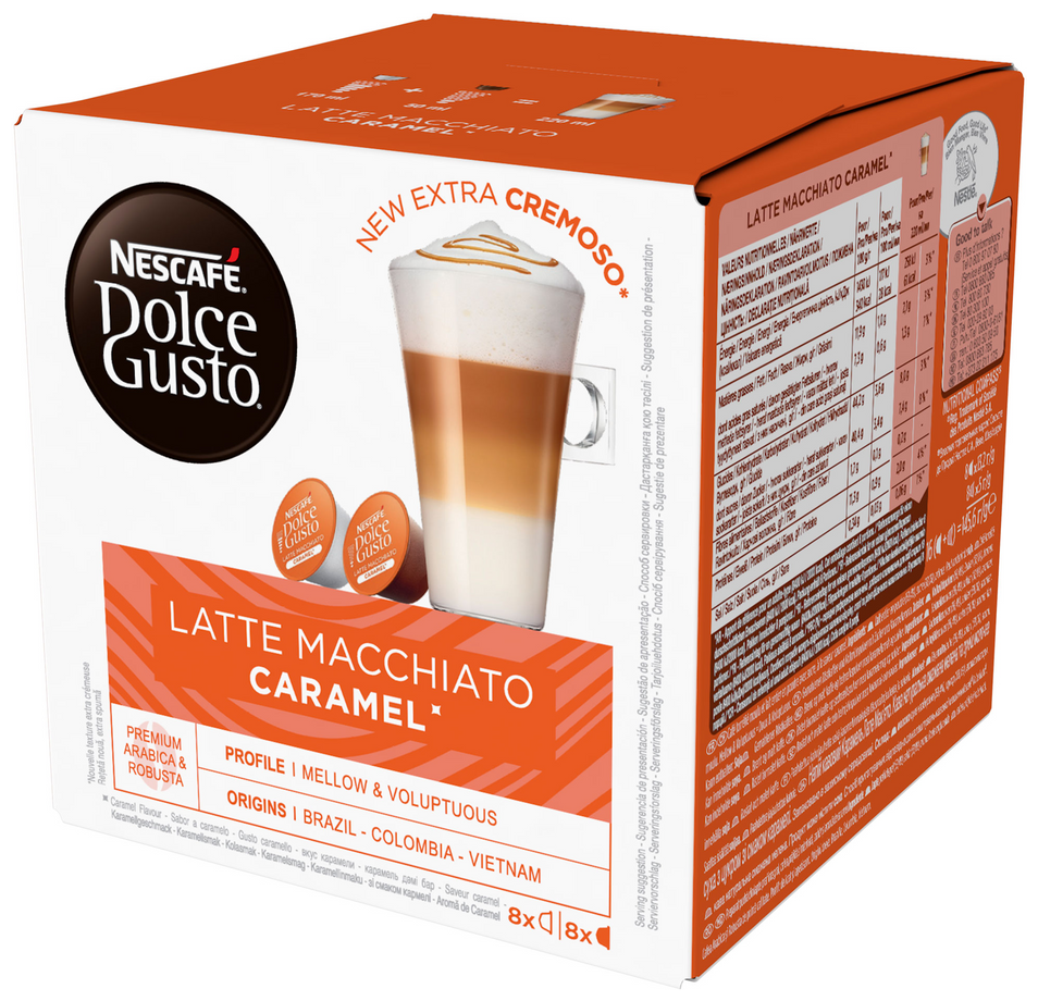 Кофе в капсулах Nescafe Dolce Gusto Latte Macchiato Caramel, 3 упаковки по 16 капсул - фотография № 6