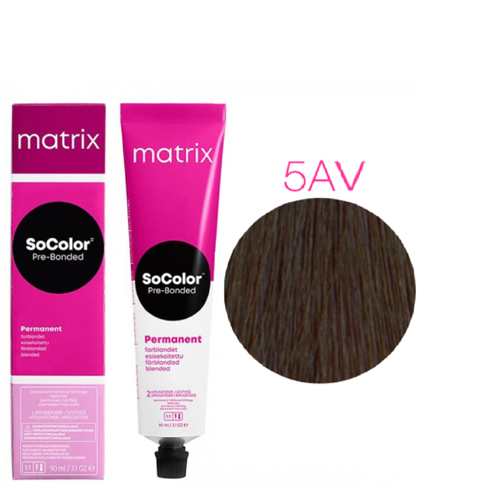 Крем краска MATRIX SoColor Pre-Bonded 90 мл 5AV