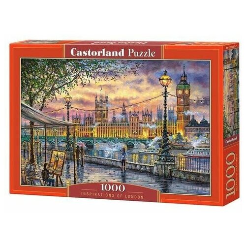 Пазл Castorland Inspirations of London (C-104437), 1000 дет., 47х68х5 см, лиловый castorland натюрморт с гортензиями c 104444 1000 дет 47х68х5 см разноцветный