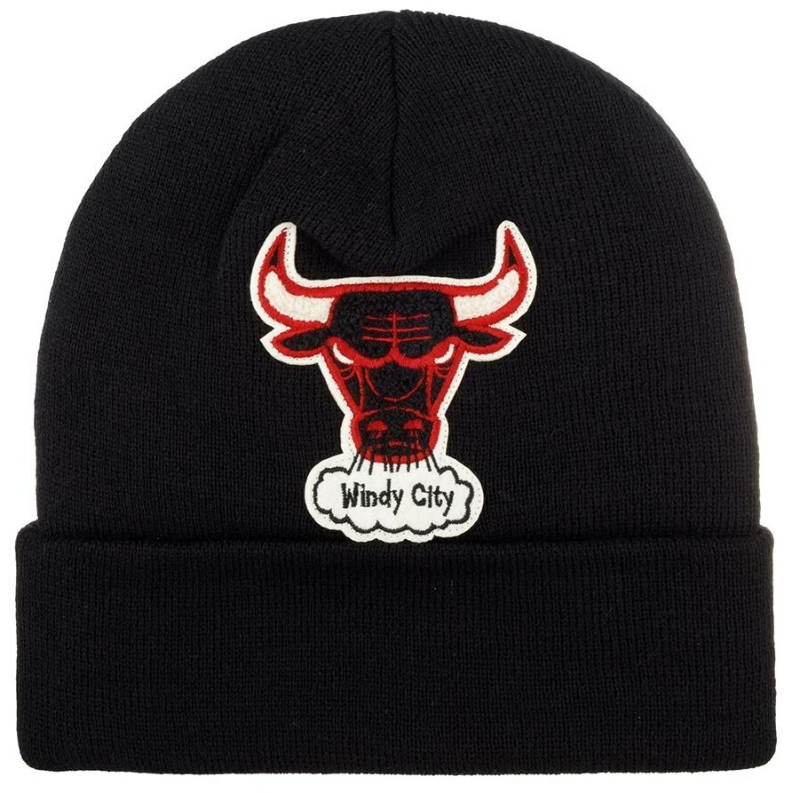 Шапка с отворотом MITCHELL NESS KTCFFH21HW008-CBUBLCK Chicago Bulls NBA 