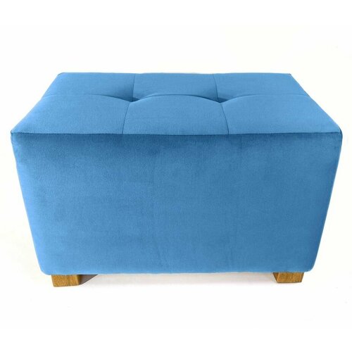 Пуфик Tucan 35x50x30 Велюр Синий Банкетка Пуфик для ног Мягкий пуф