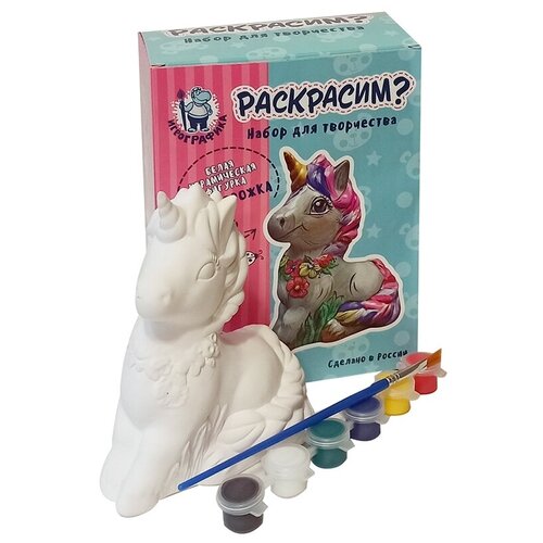 фото Игрографика набор для творчества раскрасим? единорожка (ig-2286)