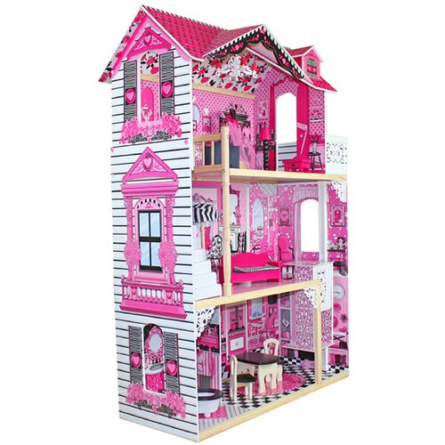 lanaland кукольный домик николь w06a218 черный Lanaland кукольный домик Барбара W06A101, розовый