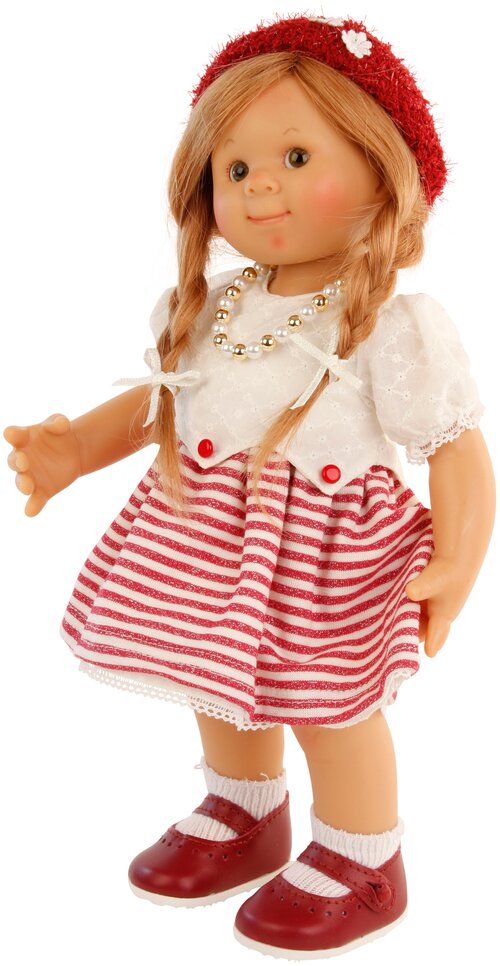 Кукла Schildkrot Müller-Wichtel Mona в красном берете, 30 см, 42130947