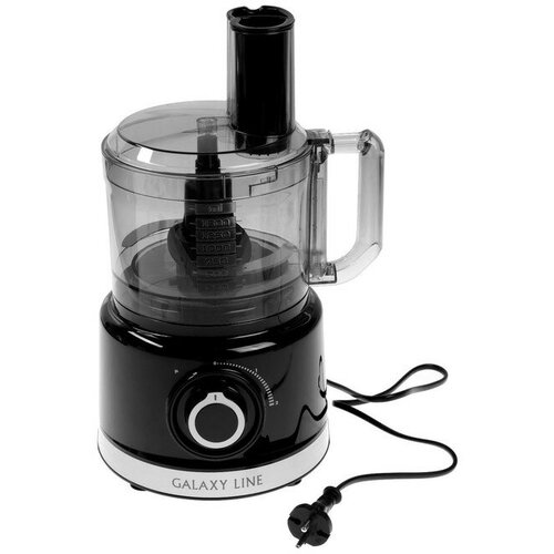 Кухонный комбайн Galaxy LINE GL 2307 1000 Вт 15 л 2 скорости импульсный режим чёрный 838100₽