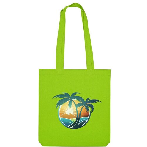 фото Сумка шоппер us basic, зеленый