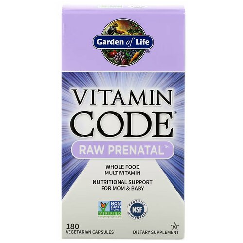 Купить Garden of Life Vitamin Code RAW Prenatal (Комплекс витаминов для беременных и кормящих женщин) 180 вегетарианских капсул, female