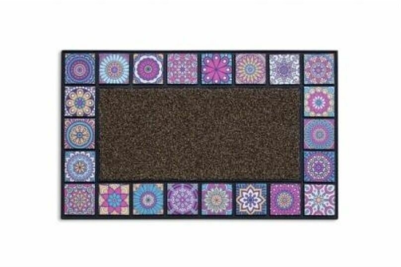 Коврик придверный MOSAIC QUADRO violet