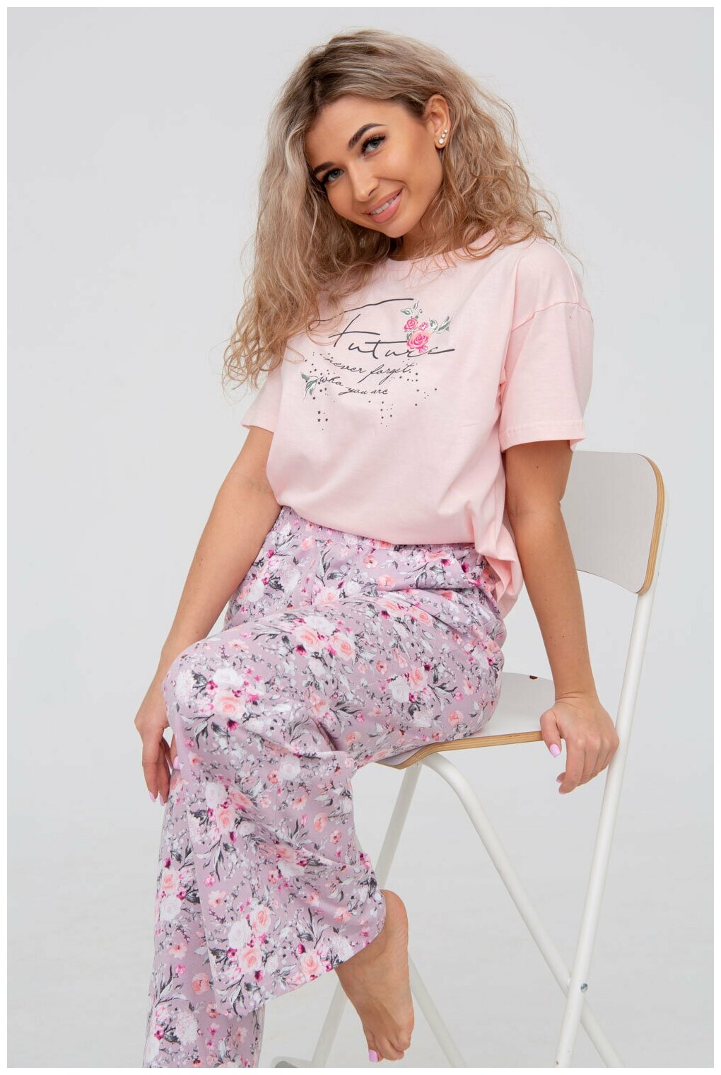 Пижама DIANIDA М-799 размеры 44-54 (54, Розовый) - фотография № 5