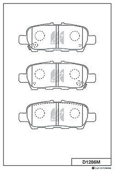 MK KASHIYAMA d1286mh (D1286M_MK) колодки тормозные дисковые + противоскрипные пластины nissan