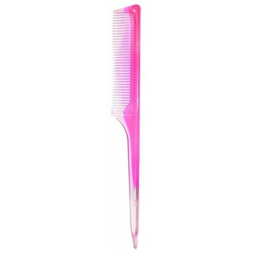 расческа для волос valexa р 19 с тонкой ручкой для пробора 1 шт STUDIO STYLE Расческа для волос с острой ручкой узкая, розовая
