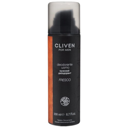 Дезодорант спрей Cliven For Men Fresco, 200 мл