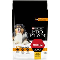 Сухой корм для взрослых собак средних пород Pro Plan OptiHealth Medium Adult с курицей и рисом, 7 кг