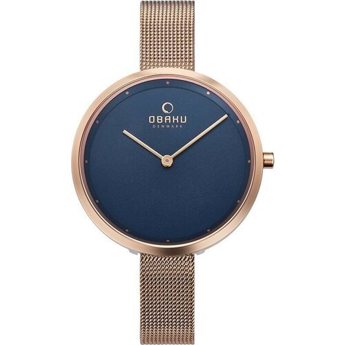 Наручные часы OBAKU V227LXVLMV, золотой, синий