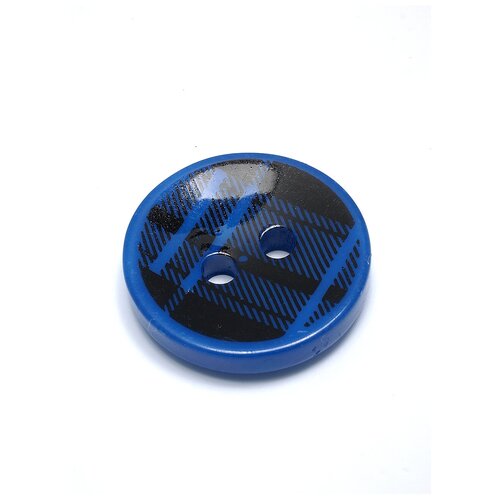 Пуговицы на 2 прокола 18 мм темно-синие 6 шт в упаковке Для женской и детской одежды Для шитья и рукоделия 203₽