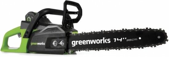 Пила цепная аккумуляторная Greenworks GD40CS15, 40V, 35 см, бесщеточная, до 1,5 КВТ, без АКБ и ЗУ