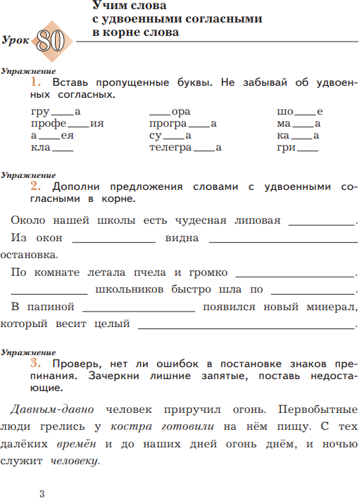 Русский язык. Пишем грамотно. 3 класс. Рабочая тетрадь Часть 2