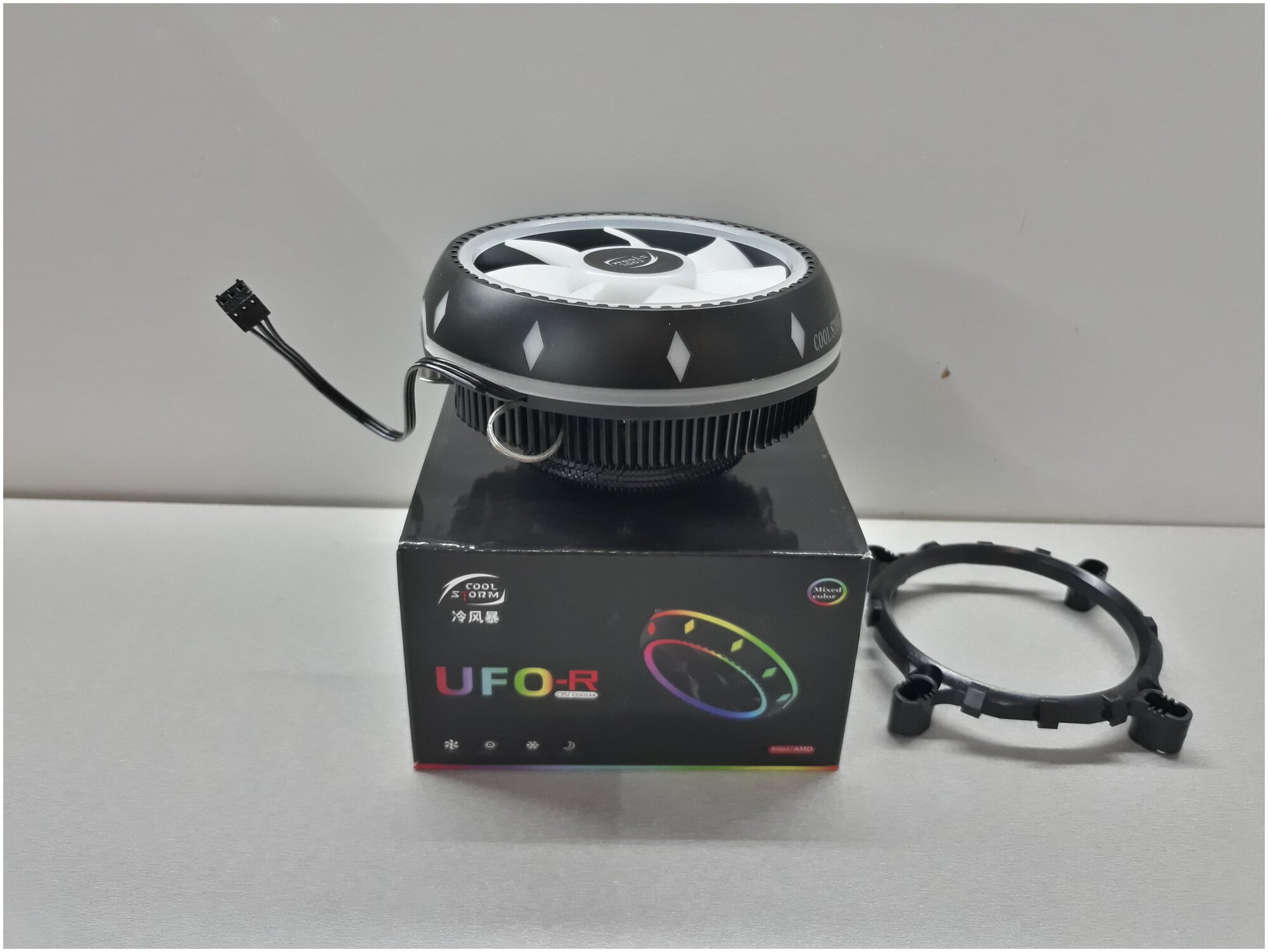 Кулер COOL STORM UFO-R для Socket AMx FMx 115x 1200 775 с подсветкой для процессоров с низким тепловыделением
