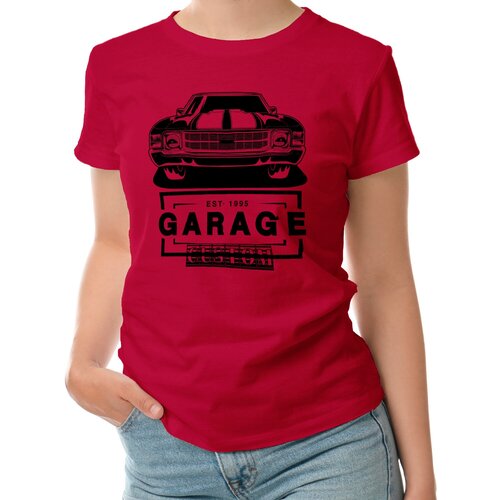 Женская футболка «Garage1995» (L, белый)