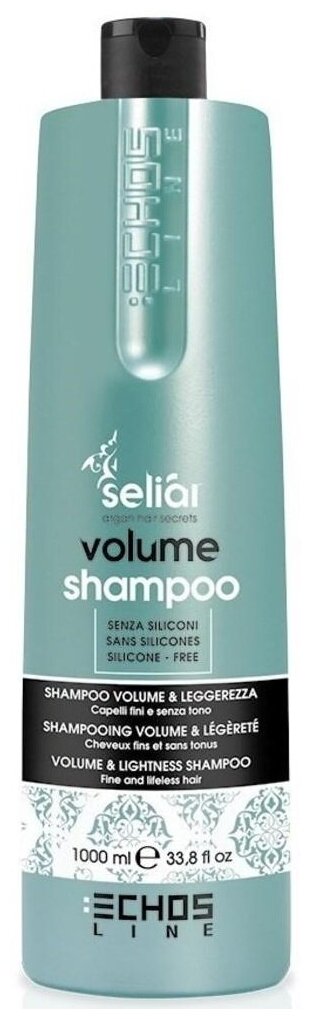 Echosline шампунь Seliar Volume and Lightness для придания объема волос, 1000 мл