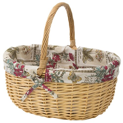 фото Корзина декоративная "кузовок", д400 ш280 в340, натуральный natural house