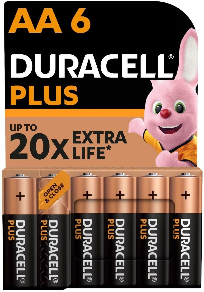 Батарея Duracell АА LR6-6BL PLUS 6 шт.