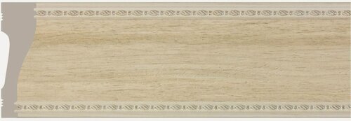 Изображение товара Молдинг, плинтус потолочный 60х18х2400 мм, лен. Cosca. Набор 6шт.