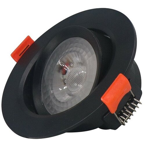 Cветильник встраиваемый поворотный балтийский стиль LED 5Вт 4500К черный