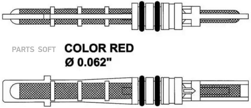 NRF 38208 Клапан расширительный красный