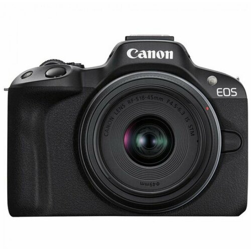 Беззеркальный фотоаппарат Canon EOS R50 Kit RF-S 18-45mm IS STM черный