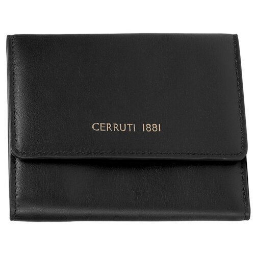 CERRUTI I88I, кошелек(визитница) женский, цвет: черный