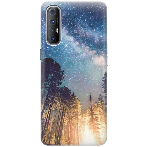 фото Cиликоновый чехол на oppo reno3 pro / оппо рено3 про с принтом "млечный путь" gosso