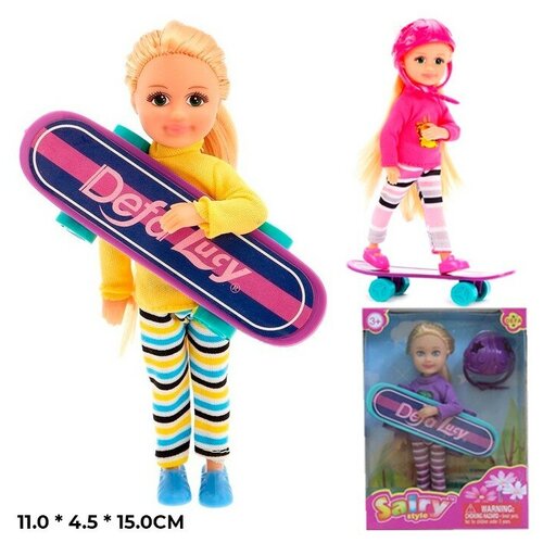 Кукла 8295 на скейте Defa Lucy