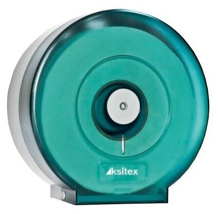 Диспенсер для туалетной бумаги KSITEX TH-507, зеленый, круглая форма