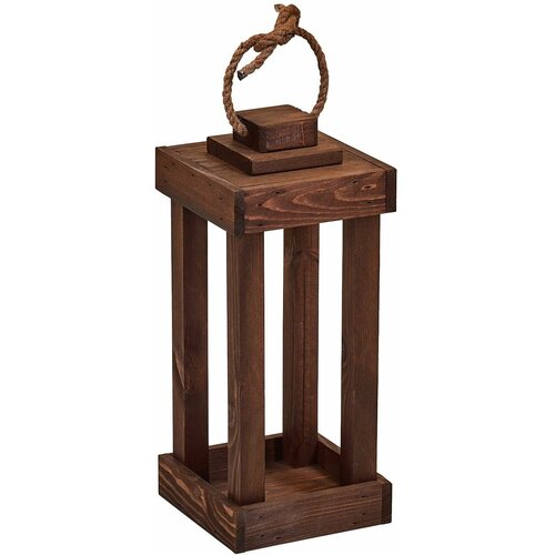 Фонарь декоративный деревянный 38 см